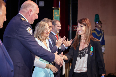 Fotos de los actos con motivo de la festividad de San Miguel, patrón de la Policía Municipal de Pamplona.