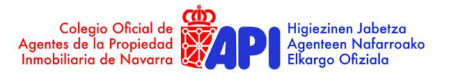 En DN Inmo actuamos bajo la tutela del Colegio de Agentes de la Propiedad Inmobiliaria de Navarra