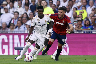 Jugadas del encuentro de la Jornada 9 de LaLiga EA Sports entre rojillos y merengues disputado en el Santiago Bernabéu