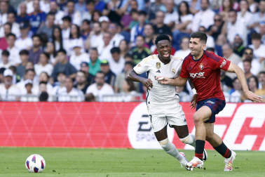 Jugadas del encuentro de la Jornada 9 de LaLiga EA Sports entre rojillos y merengues disputado en el Santiago Bernabéu
