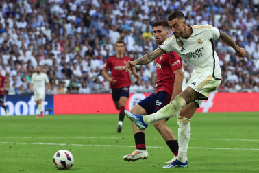 Jugadas del encuentro de la Jornada 9 de LaLiga EA Sports entre rojillos y merengues disputado en el Santiago Bernabéu