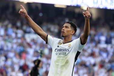 Jugadas del encuentro de la Jornada 9 de LaLiga EA Sports entre rojillos y merengues disputado en el Santiago Bernabéu