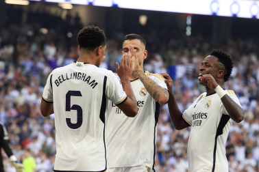 Jugadas del encuentro de la Jornada 9 de LaLiga EA Sports entre rojillos y merengues disputado en el Santiago Bernabéu