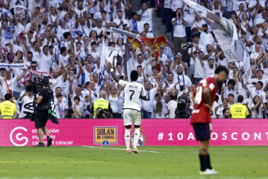 Jugadas del encuentro de la Jornada 9 de LaLiga EA Sports entre rojillos y merengues disputado en el Santiago Bernabéu