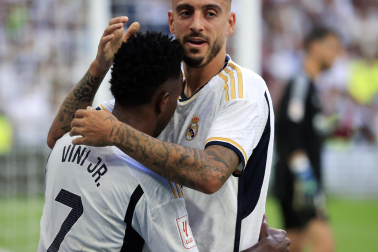 Jugadas del encuentro de la Jornada 9 de LaLiga EA Sports entre rojillos y merengues disputado en el Santiago Bernabéu
