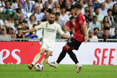 Jugadas del encuentro de la Jornada 9 de LaLiga EA Sports entre rojillos y merengues disputado en el Santiago Bernabéu