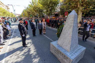 Celebración en Pamplona de la festividad de la patrona de la Guardia Civil.