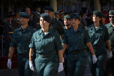 Celebración en Pamplona de la festividad de la patrona de la Guardia Civil.