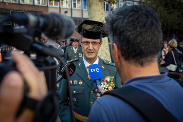 Celebración en Pamplona de la festividad de la patrona de la Guardia Civil.