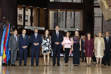La Familia Real ha asistido en Oviedo al concierto previo a la entrega, este viernes, de los Premios Princesa de Asturias.