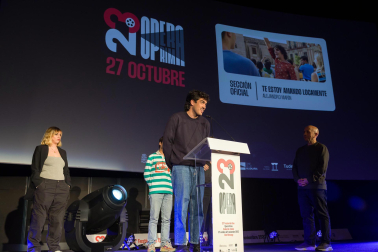 Fotos de la presentación de la película 'Te estoy amando locamente' en Tudela.
