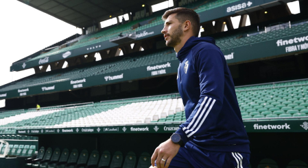 David García, en el Benito Villamarín