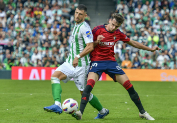 Fotos del Betis 2-1 Osasuna de la jornada 11./