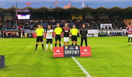 Vídeo con el ambiente en el Ciudad de Tudela antes del Tudelano-Recreativo de la Copa del Rey