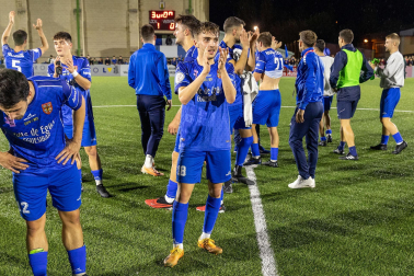 Encuentro de primera ronda de la Copa del Rey 2023/2024 entre C.D. Valle de Egüés y Teruel en el Municipal del Valle de Aranguren