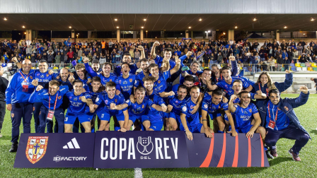Encuentro de primera ronda de la Copa del Rey 2023/2024 entre C.D. Valle de Egüés y Teruel en el Municipal del Valle de Aranguren