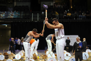 Fotos del campeonato de Aizkora en el Navarra Arena.