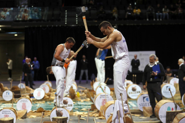 Fotos del campeonato de Aizkora en el Navarra Arena.