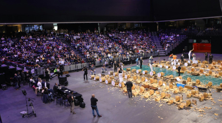 Fotos del campeonato de Aizkora en el Navarra Arena.