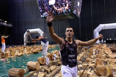 Fotos del campeonato de Aizkora en el Navarra Arena.