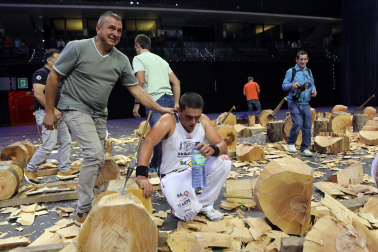 Fotos del campeonato de Aizkora en el Navarra Arena.