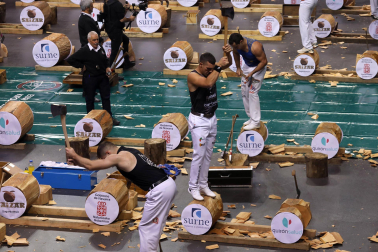 Fotos del campeonato de Aizkora en el Navarra Arena.