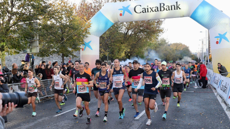 Salida de la prueba de los 15 kilómetros de la carreras de Las Murallas