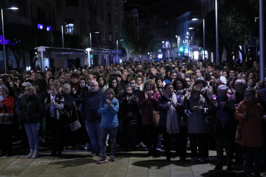 Concentración "contra la violencia vicaria" en Estella.