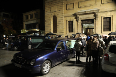 Funeral en la iglesia de San Juan por el niño fallecido en Urbasa.