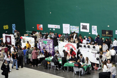 Fotos de la XII Feria de Empresas Simuladas de Navarra, celebrada en Elizondo.