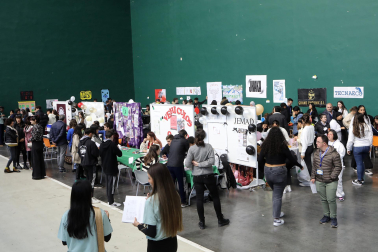 Fotos de la XII Feria de Empresas Simuladas de Navarra, celebrada en Elizondo.