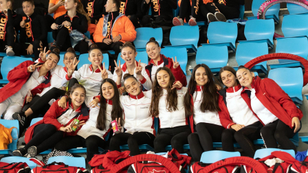 Fotos del Trofeo Comunidad Foral de gimnasia en Anaitasuna./