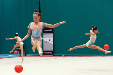 Fotos del Trofeo Comunidad Foral de gimnasia en Anaitasuna./