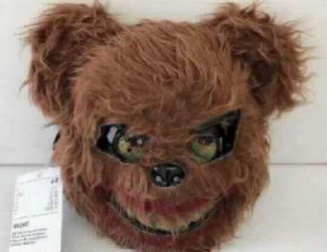 Máscara de oso retirada