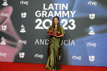 Premiados en la 24 edición de los Premios Grammy, celebrada en Sevilla.