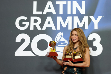 Premiados en la 24 edición de los Premios Grammy, celebrada en Sevilla.
