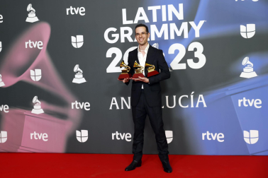 Premiados en la 24 edición de los Premios Grammy, celebrada en Sevilla.