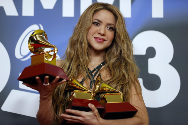 Premiados en la 24 edición de los Premios Grammy, celebrada en Sevilla.