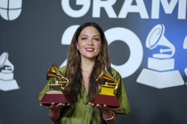 Premiados en la 24 edición de los Premios Grammy, celebrada en Sevilla.