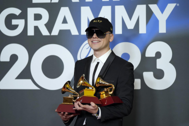 Premiados en la 24 edición de los Premios Grammy, celebrada en Sevilla.