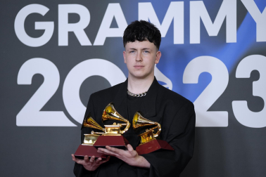 Premiados en la 24 edición de los Premios Grammy, celebrada en Sevilla.