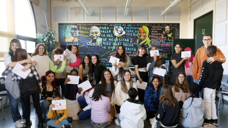 Integrantes del Proyecto Ruiseñor, de la UPNA, que han logrado el Galardón a la Participación Social