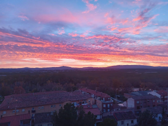 Atardecer otoñal en San Adrián./