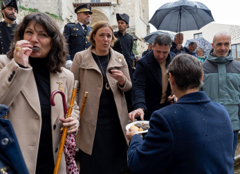 Celebración de la festividad de San Andrés en Estella.
