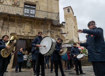 Celebración de la festividad de San Andrés en Estella.