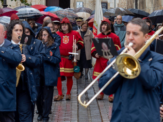 Celebración de la festividad de San Andrés en Estella.