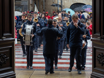 Celebración de la festividad de San Andrés en Estella.