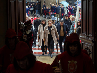 Celebración de la festividad de San Andrés en Estella.
