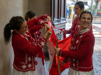Celebración de la festividad de San Andrés en Estella.