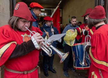 Celebración de la festividad de San Andrés en Estella.